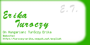 erika turoczy business card